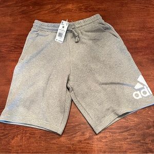 Adidas, NWT Men’s Multisport Shorts, Gray with Logo, Size M